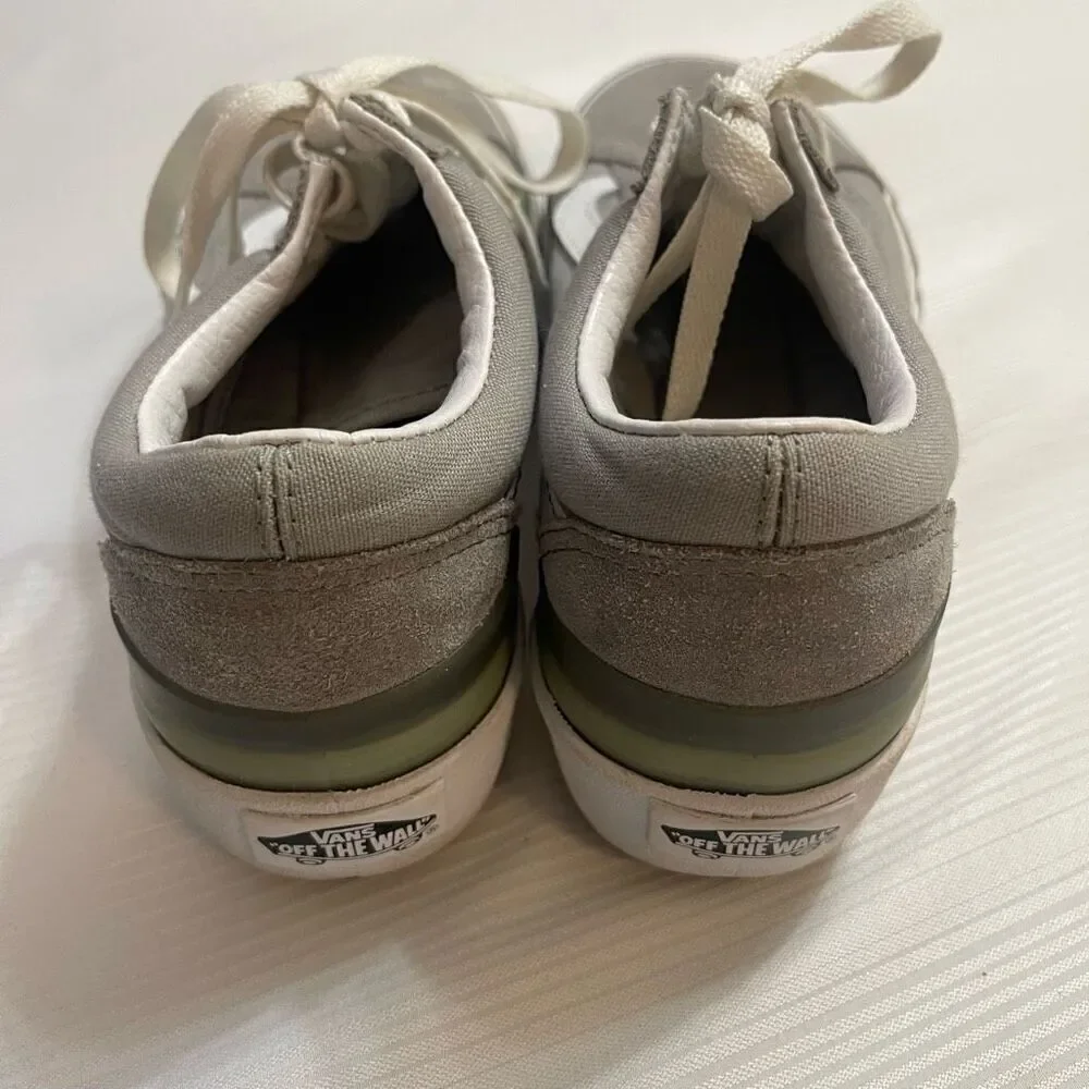 Vans Old Skool Stacked Sneakers Shoes White Gray Skate Casual Size 6.5 6 1/2 - Picture 4 of 8